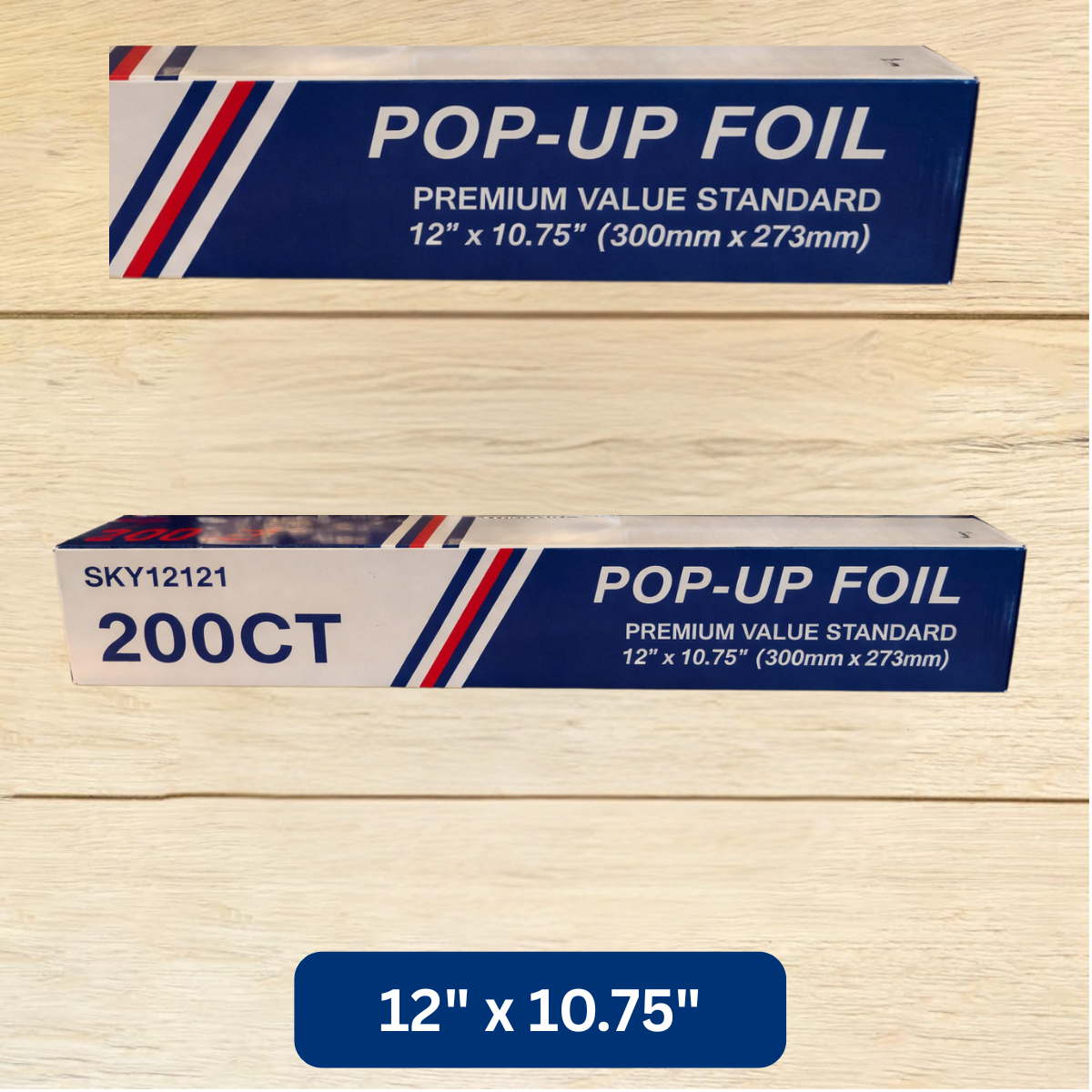 Himson Pop-Up Aluminum Foil Sheets (12” x 10.75”) – 200 Count