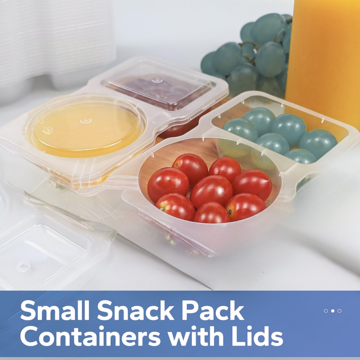 Ready Restock Reusable Snack Containers with Lids – 25 Pack